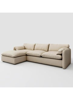 Malazhouse L-Shape Sofa Beige– MZSC040  - Image 1