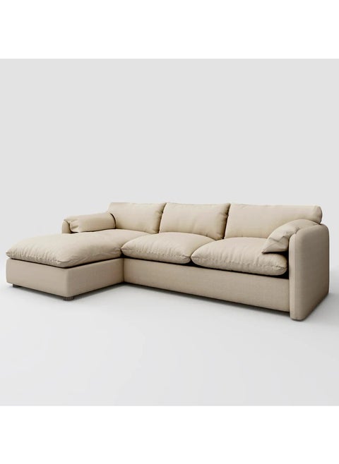 L-Shape Sofa Beige– MZSC040