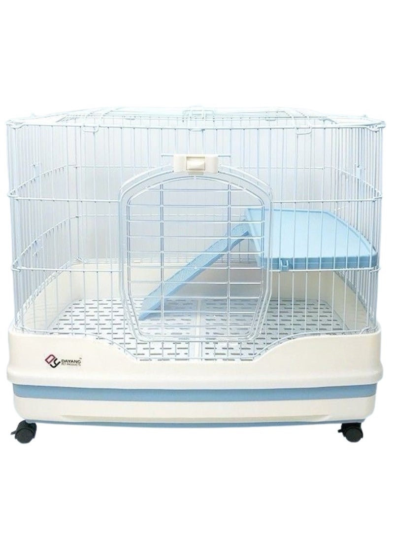DAYANG Rabbit & Small Animal Cage (R61) - 82.5X55X67.5cm-Blue - Image 1