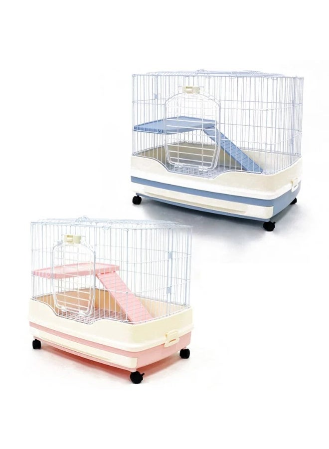 DAYANG Rabbit & Small Animal Cage (R61) - 82.5X55X67.5cm-Blue - Image 3