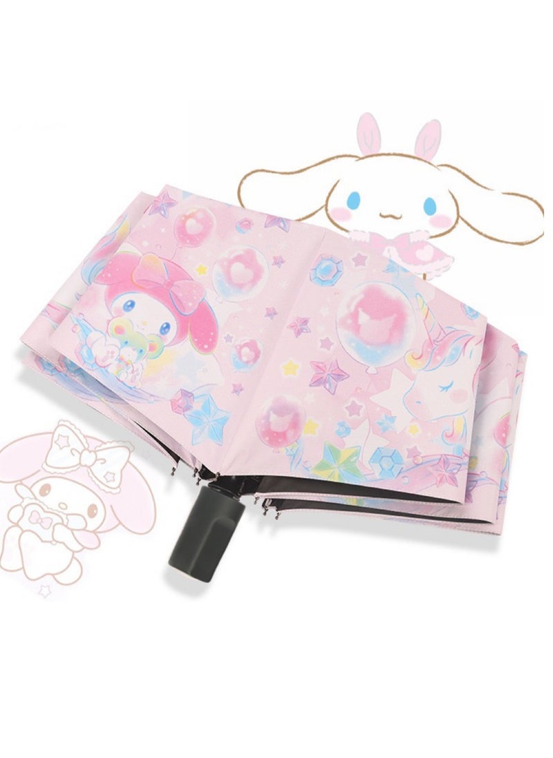 Sanrio - Sanrio Folding Portable Automatic Rain or Shine Umbrella - Image 1