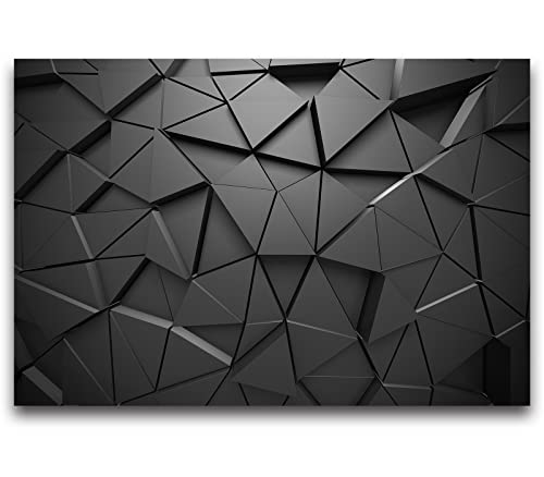 Cliouar-Black Geometric Figures 3D Wallpaper Mural 158" x 110"(Not Self-Adhesive) - Image 5
