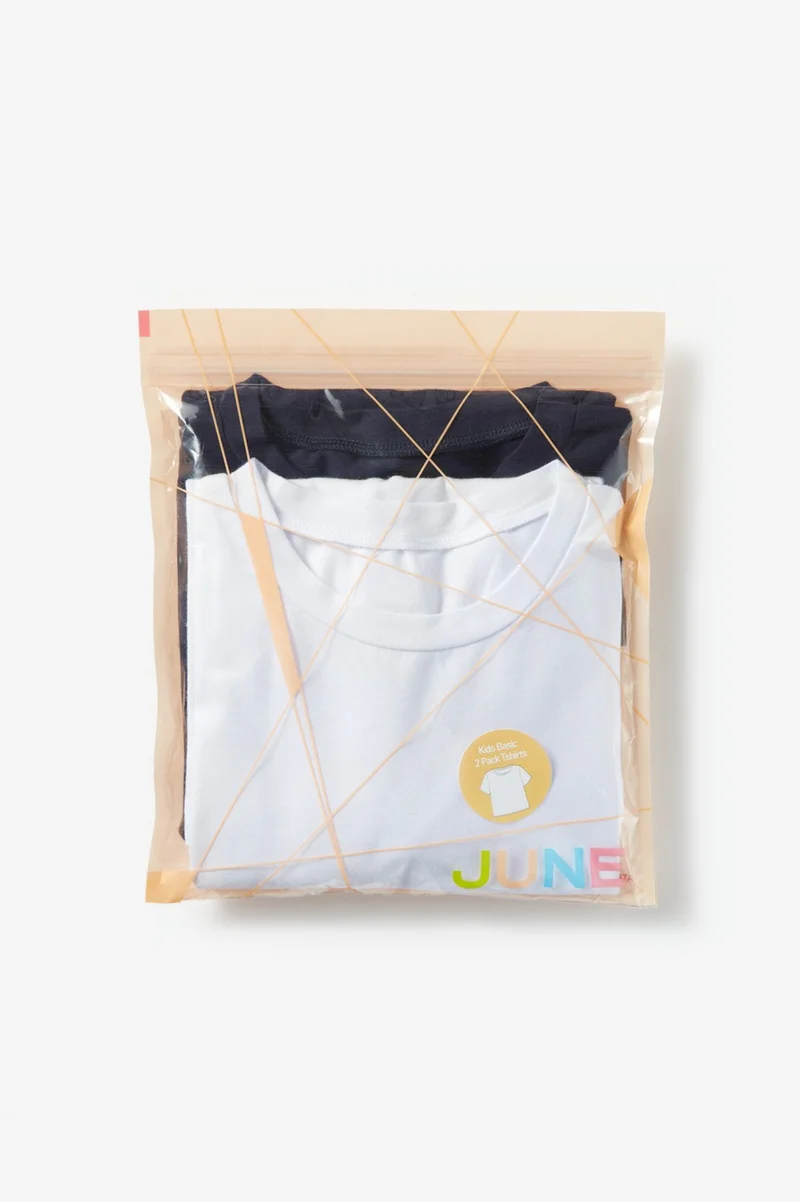 جون Kids Packaged Short Sleeve 2-pack Plain T-Shirt