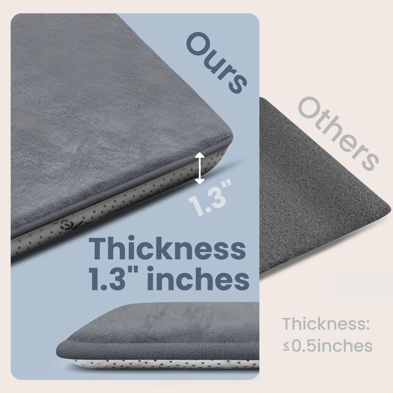 Huloo Sleep Baby Play Mat for Floor,Extra Large 71"Ã—79" Playpen Mat for Toddler,Infant,Kids,1.3" Thick Non-Slip Nursery Rug,Water Repellent Soft Padded Activity Mats for Tummy Time, Crawling,Playroom(Dark Grey) - Image 4