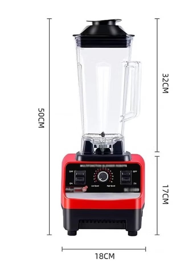 BORTONY Juicer Blender 2 in 1 High Speed 4500W with 6 Titanium Stainless Steel Blades Perfect for Smoothies Frozen Desserts Hot Soups and Nut Grinding  - Image 2