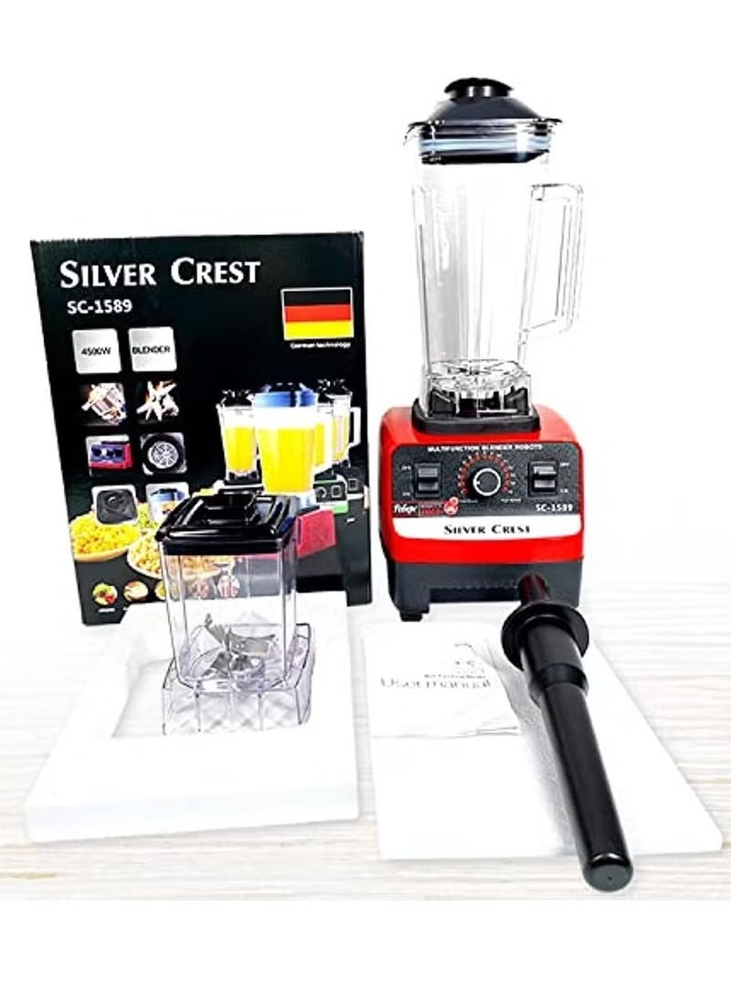 BORTONY Juicer Blender 2 in 1 High Speed 4500W with 6 Titanium Stainless Steel Blades Perfect for Smoothies Frozen Desserts Hot Soups and Nut Grinding  - Image 3