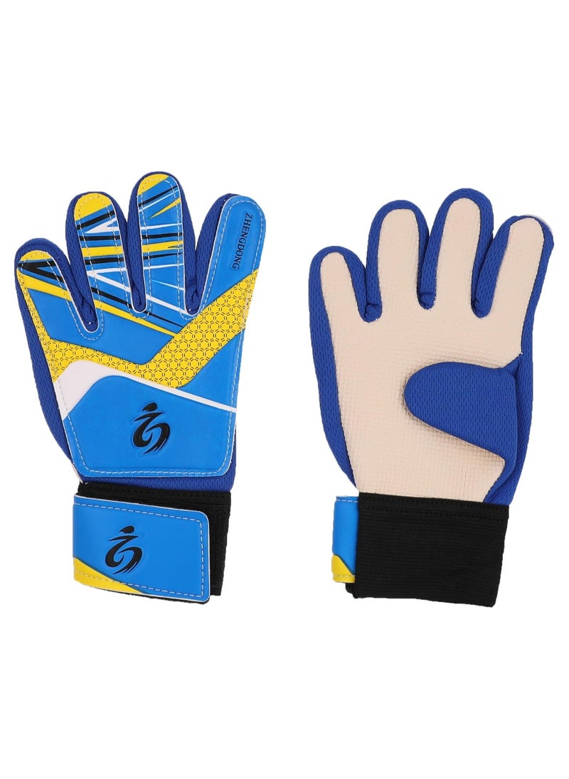 Generic Generic Football Goal-keeper Full Finger Gloves, Size 5 - Blue - (27×15) cm  - Image 3