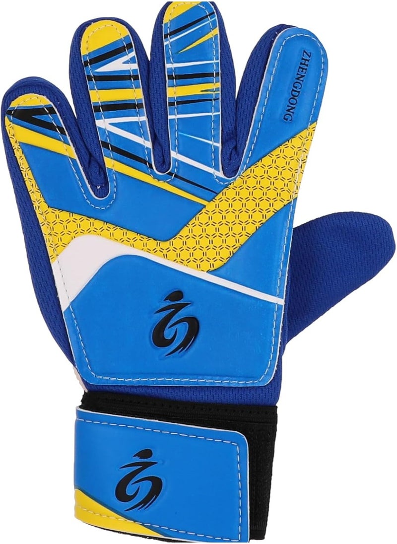 Generic Generic Football Goal-keeper Full Finger Gloves, Size 5 - Blue - (27×15) cm  - Image 1