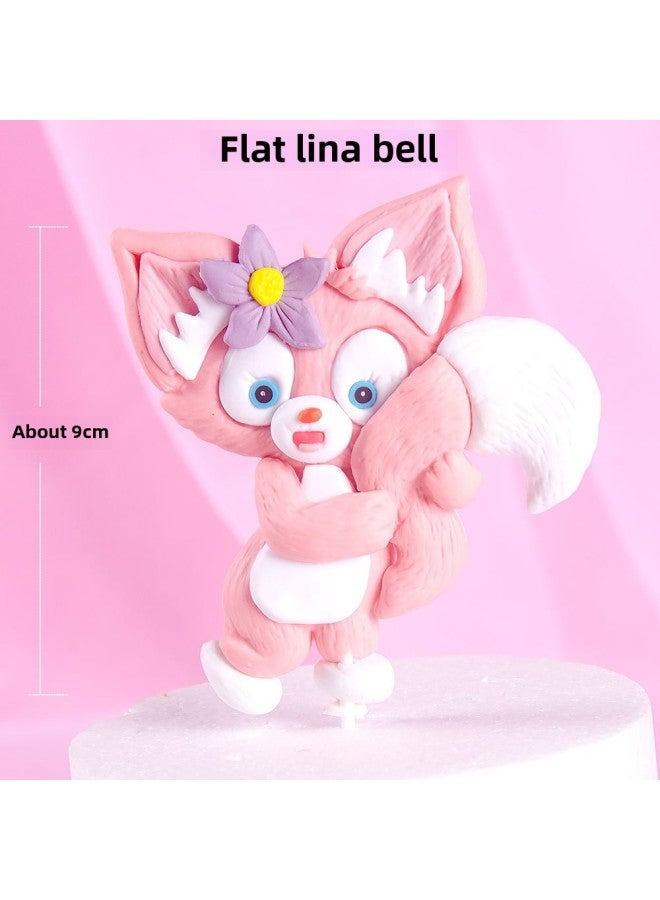 2022 Baking Cake Decorating Cartoon Series Cute Fox Doll Ornaments Plug In Brand Internet Celebrity Dress Up-Color:Cute Fox 03  - Image 3