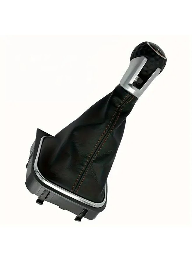 Frame Cover For 6 Speed Shift Knob Plastic And PU Leather Compatible With Golf - Image 4