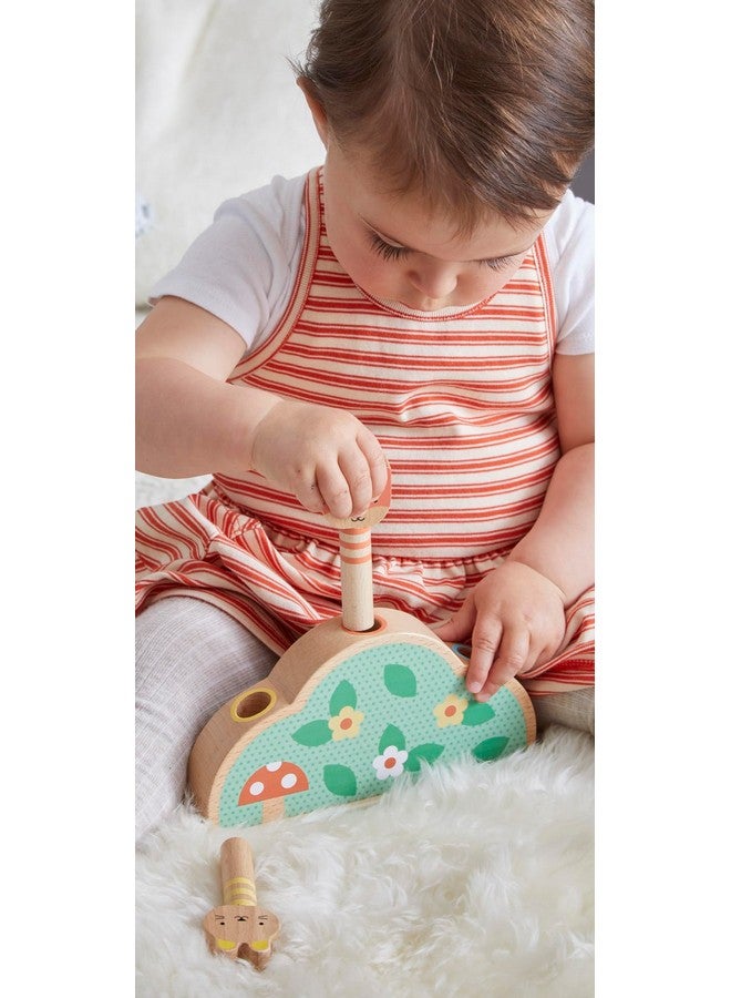 Petit Collage: Petit Friends Wooden Pop-Up Toy - FSC Wooden Toy with 3 Cute Woodland Characters - Perfect for Ages 1+ - Image 2