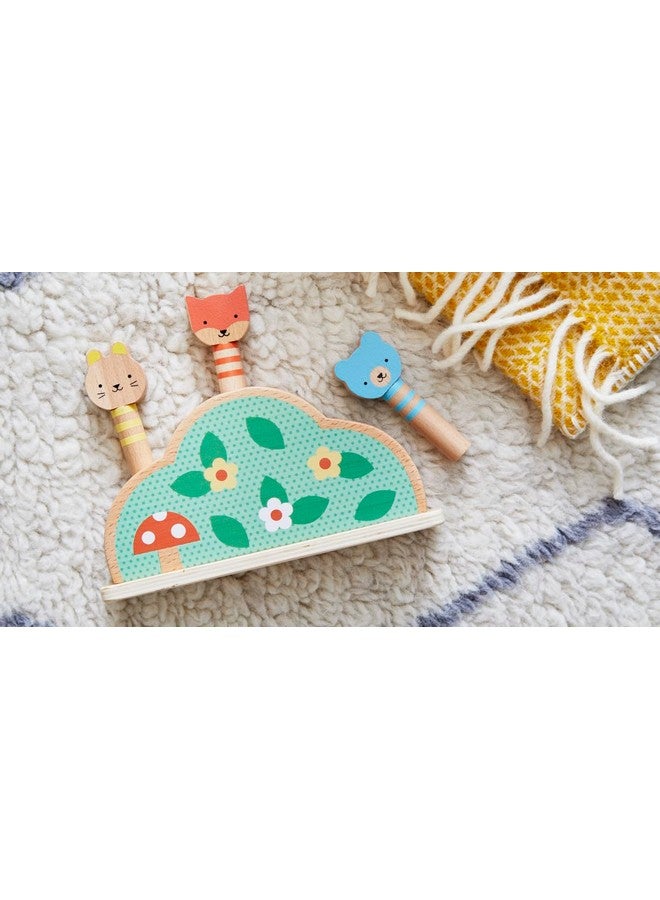 Petit Collage: Petit Friends Wooden Pop-Up Toy - FSC Wooden Toy with 3 Cute Woodland Characters - Perfect for Ages 1+ - Image 4