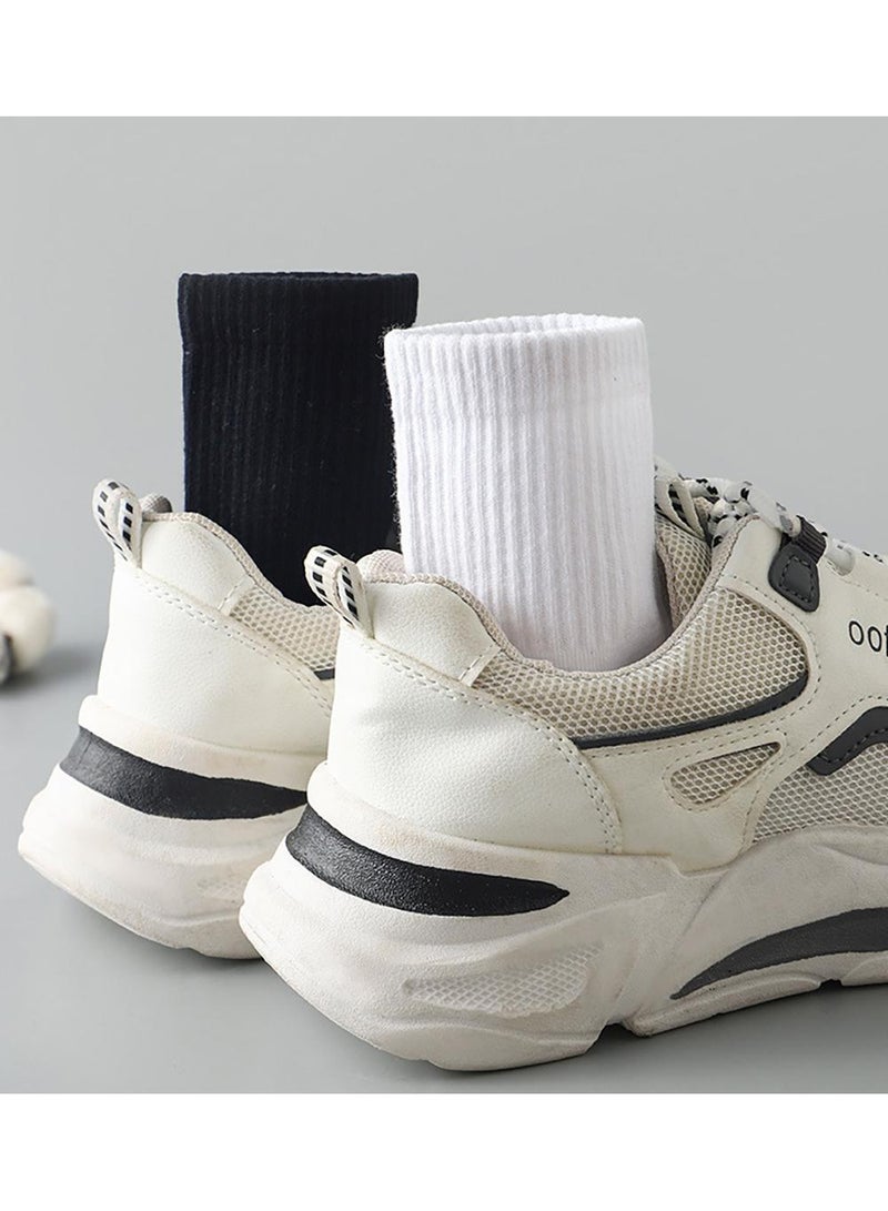Sweet seven Women's Lightweight Cotton Crew Socks - 5 Pairs of Casual Thin Mid-Calf Socks - Image 5