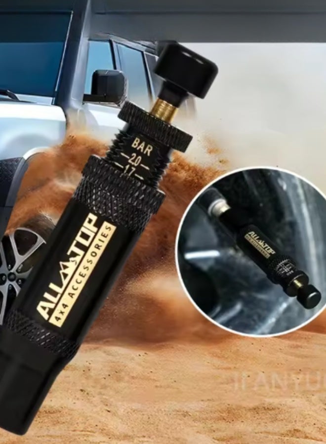 ALL-TOP Adjustable Auto-Stop Tire Deflator Valve Kit, 10-30 PSI Air Down Tool Offroad Accessories, 4 Pcs - Image 2