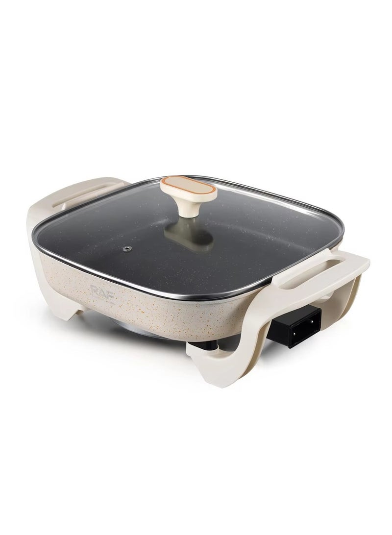 Multifunction Electric Hot Pot Grill – Non-Stick 2-in-1 Cooker for BBQ, Shabu Shabu, Seafood & Vegetables, Adjustable Temp Control – Indoor Smokeless Cooking  - Image 3