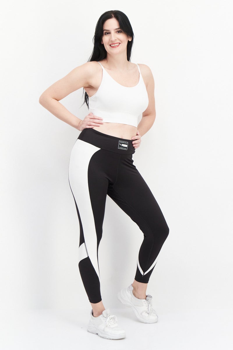 PUMA Women Sportswear Fit Brand Logo Training Leggings, Black - Image 2