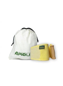Aroura All Natural Egyptian Back Loofah with Wooden Handle. Planted, Grown & Hand Selected from Egypt. 100% Eco-Friendly, Non Toxic Chemicals, 4" X 31"  - Image 1