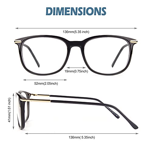 CGID Fake Glasses Clear Lens Non-Prescription Retro Fashion Frame UV400 Protection Men Women CN79 - Image 5