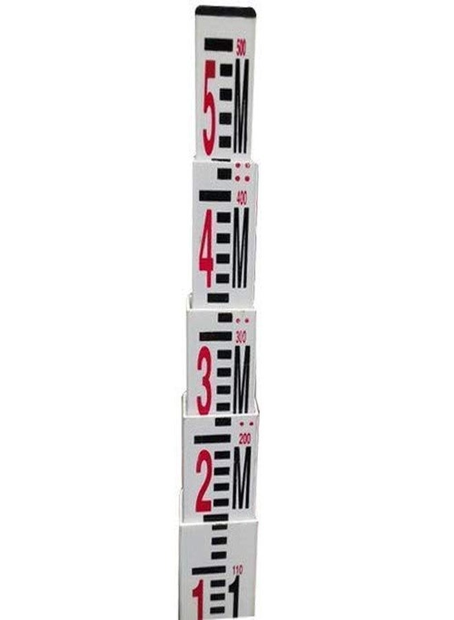 National Export world Aluminum Levelling Staff 5 meter 4 Fold and free cover with Auto Level Tripod Stand - Image 4