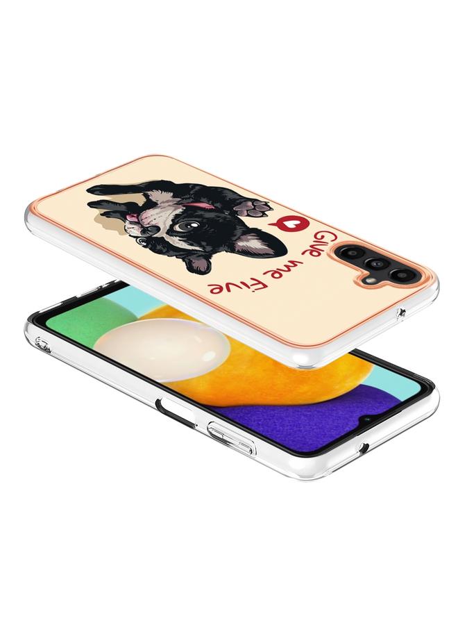 S-TOP Case For Samsung Galaxy A55 5G Electroplating Marble Dual-side IMD Phone Case - Image 3