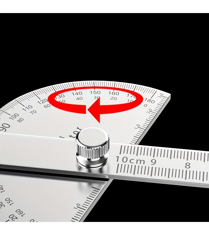 Angle Protractor Finder Ruler Two Arm Woodworking Measure Tool With 0 180 Degrees Adjustable 14 13 Inch - Image 5