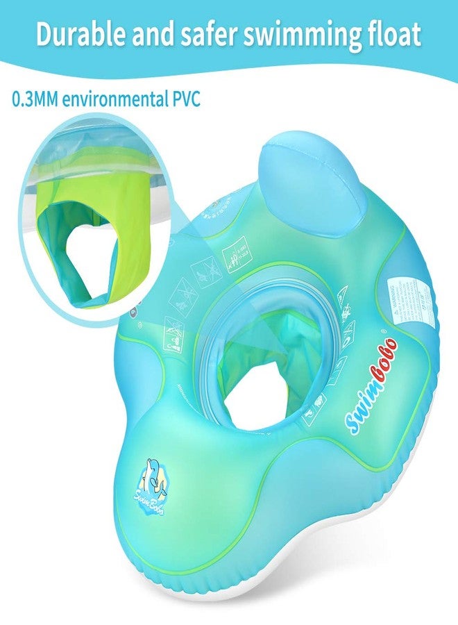 Swimbobo Baby Swimming Pool Float Inflatable Toddler Swim Pool Seat Floating Ring for Kids Aged 2-4 Years Old (Blue,Large) - Image 3