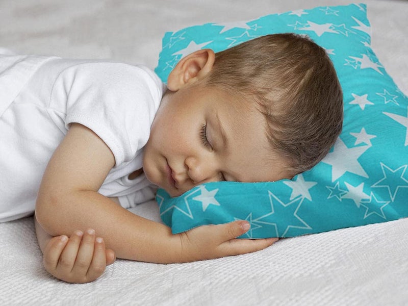 KRADYL KROFT Toddler Pillow with 100% Cotton Removable Cover - 20 X 15 Inches | Children Pillows | Baby Pillows - Blue Star - Image 5