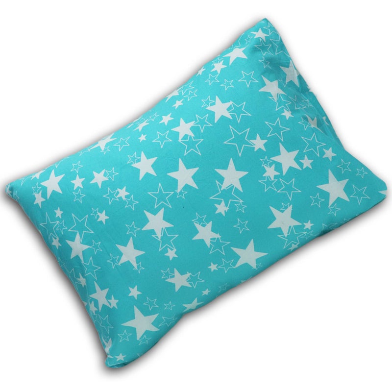 KRADYL KROFT Toddler Pillow with 100% Cotton Removable Cover - 20 X 15 Inches | Children Pillows | Baby Pillows - Blue Star - Image 2
