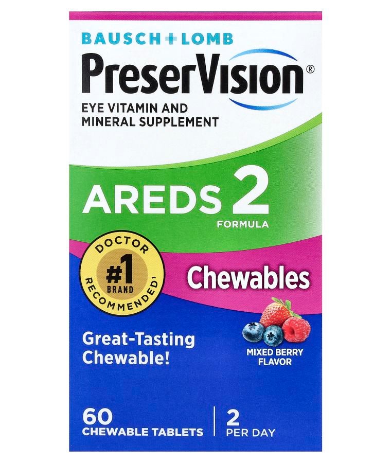 AREDS 2 Formula Mixed Berry 60 Chewable Tablets