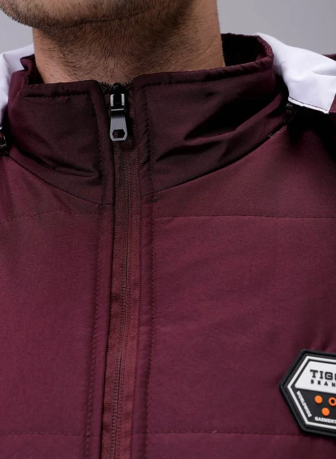 The Indian Garage Co Men Slim Fit Solid Bomber Jackets