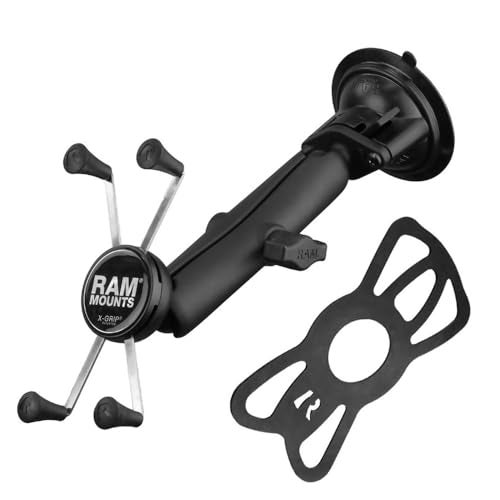 RAM Mounts X-Grip Large Phone Mount with RAM Twist-Lock Suction Cup Base RAM-B-166-C-UN10U with Long Arm for Vehicle Windshields - Image 3