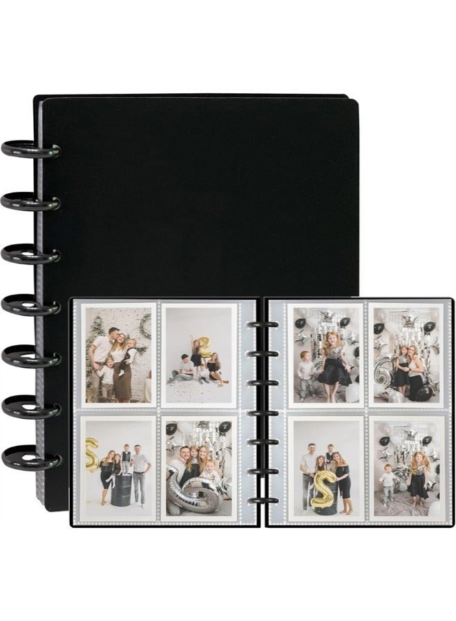 Photocard Binder with 30Pcs Inner Pages, 3 Inch Photocard Holder 7 Ring Photo Protectors hold 120 Photo - Image 1