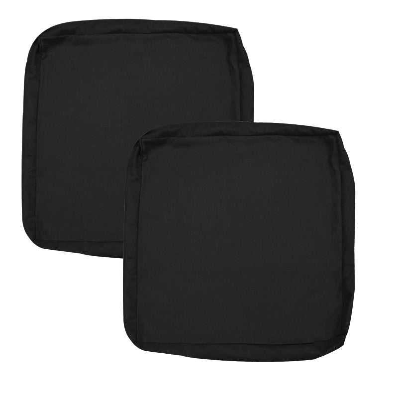 Oslimea Outdoor Patio Cushion Covers Replacement 24x22x4 inch 4Pack Patio Furniture Cushion Seat Cover Waterproof Washable Sofa Couch Chair Slipcover Furniture Protector for Indoor Outdoor  Dark Grey - Image 2
