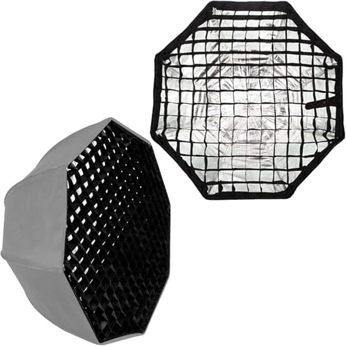 YUGAM Octagon Honeycomb Soft Grid, Flash Speedlight Umbrella Photo Softbox Reflector, for Softbox Studio Flash Lighting kit for Godox (80CM Grid) - Image 2