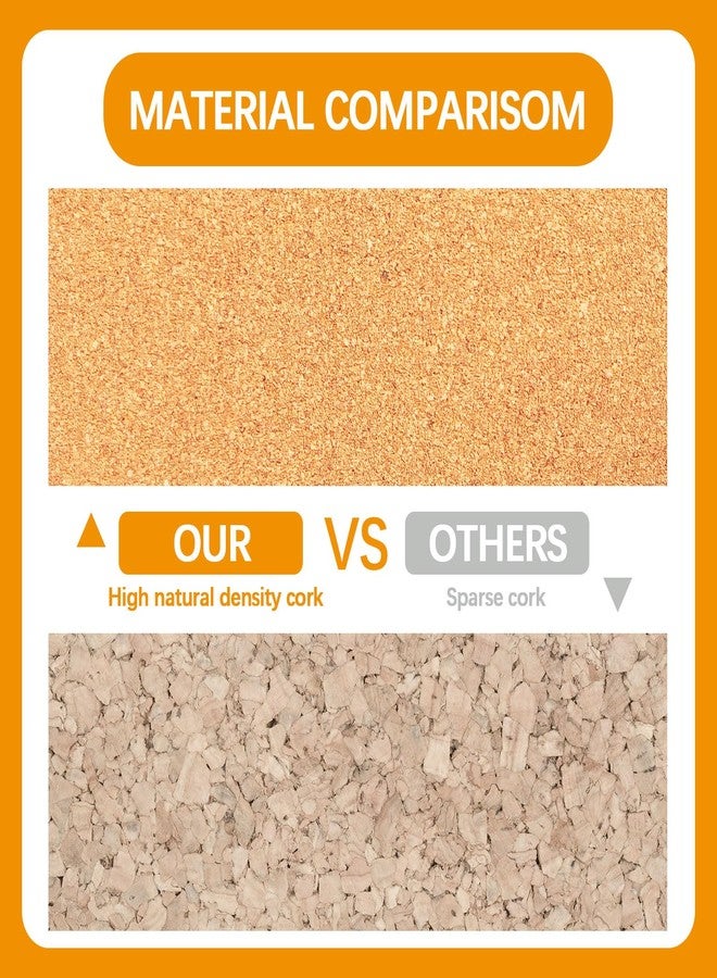 Anpuimult 10 PCS Hexagon Cork Board Tiles, Self-Adhesive Cork Bulletin Board for Home Office Decor, Cork Boards for Walls with 50 PCS Color Push Pins - Image 5