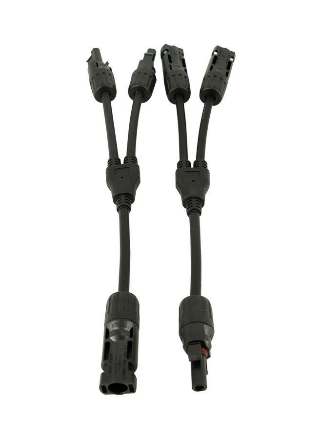 NIBEMINENT 2-Piece Solar Panel Cable Connector Set Black - Image 4