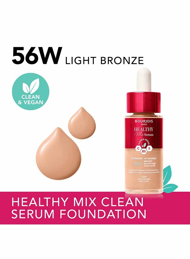 BOURJOIS PARIS Healthy Mix serum Foundation 56 Light Bronze - Image 2