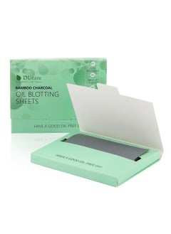 DUcare Oil Blotting Sheets for Face, 100 Counts Green Tea Blotting Paper For Oily Skin, Oil Absorbing Sheets For Face  - Image 1