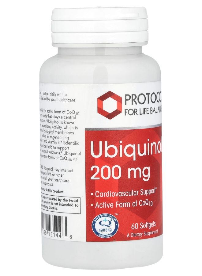 Protocol For Life Balance Ubiquinol 200 mg 60 Softgels - Image 2
