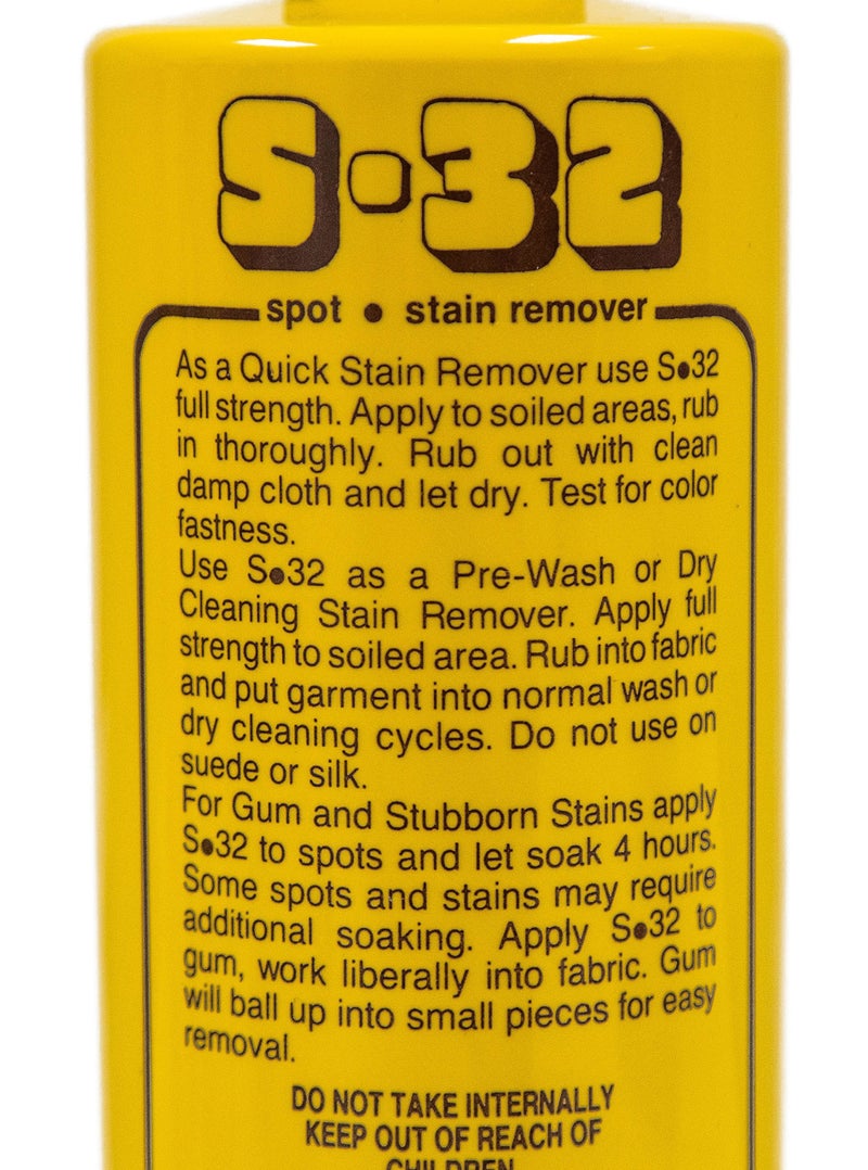 S-32 Spot Stain Remover, Safely Removes Stubborn Spots and Stains, Commercial Use, Household Needs, 15.2 Ounces, 2 Pack - Image 2
