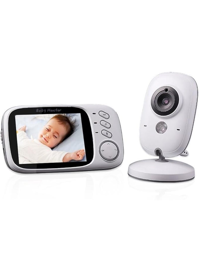 LETING VB603 مراقب الطفل بشاشة LCD بحجم 3.2 بوصة ومراقبة درجة حرارة الغرفة - Image 1