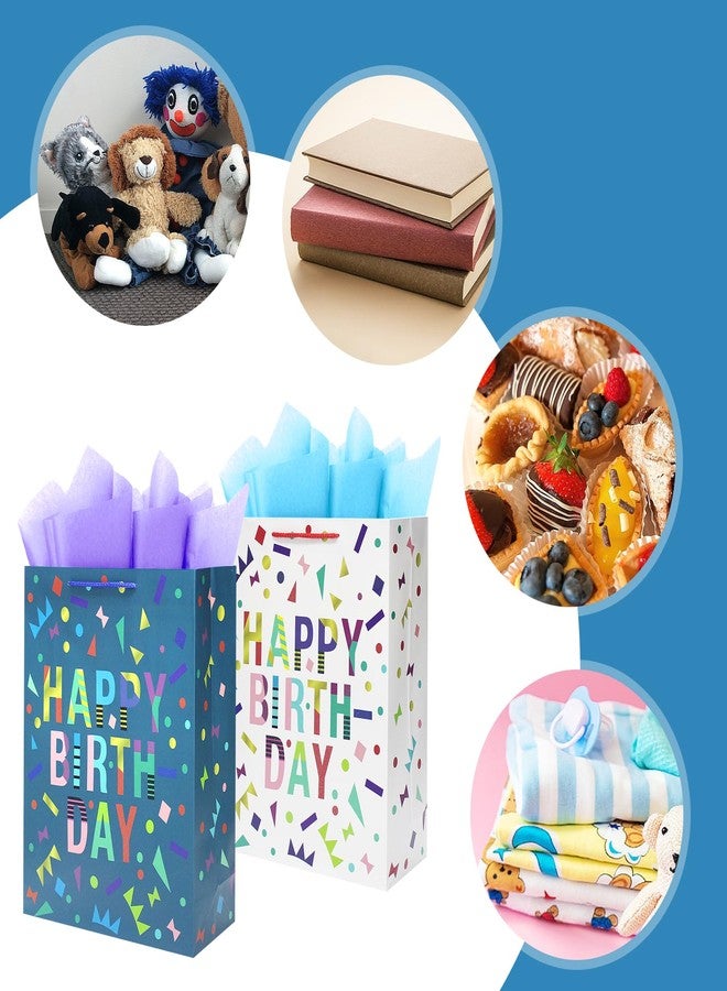 LUOKER 16.5" Extra Large Gift Bag with Tissue Paper,4 Pack Birthday Gift Bags,Big Gift Bag for Birthday Party,Kids' Parties, Baby Shower - Image 5