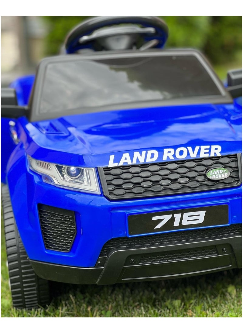 null - Range Rover Electric Ride on Car for Kids with Remote Control, Rechargeable (Blue) - Image 1