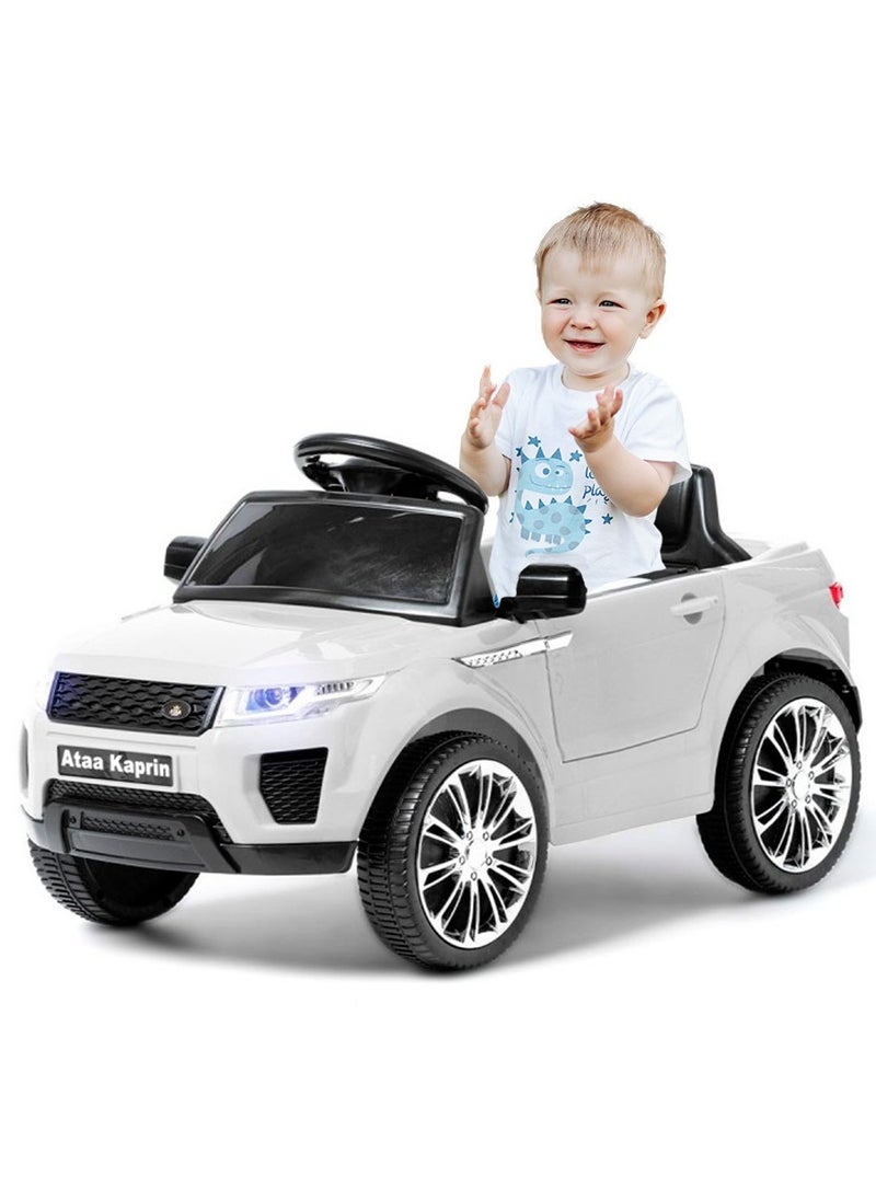 null - Range Rover Electric Ride on Car for Kids with Remote Control, Rechargeable (Blue) - Image 1