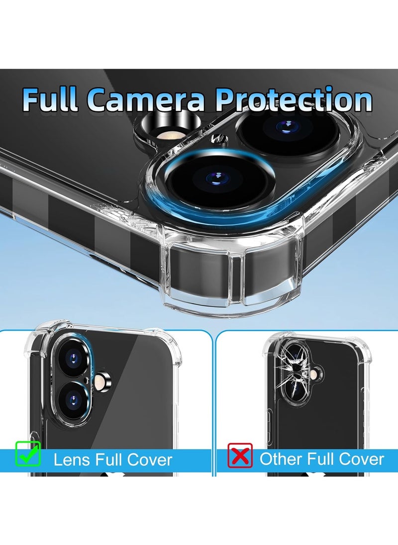 Generic - Clear Case Compatible with iPhone16, Clear TPU Case with 4 Corners Shockproof Protection & Camera Protection Anti-Slip, (Clear) - Image 1