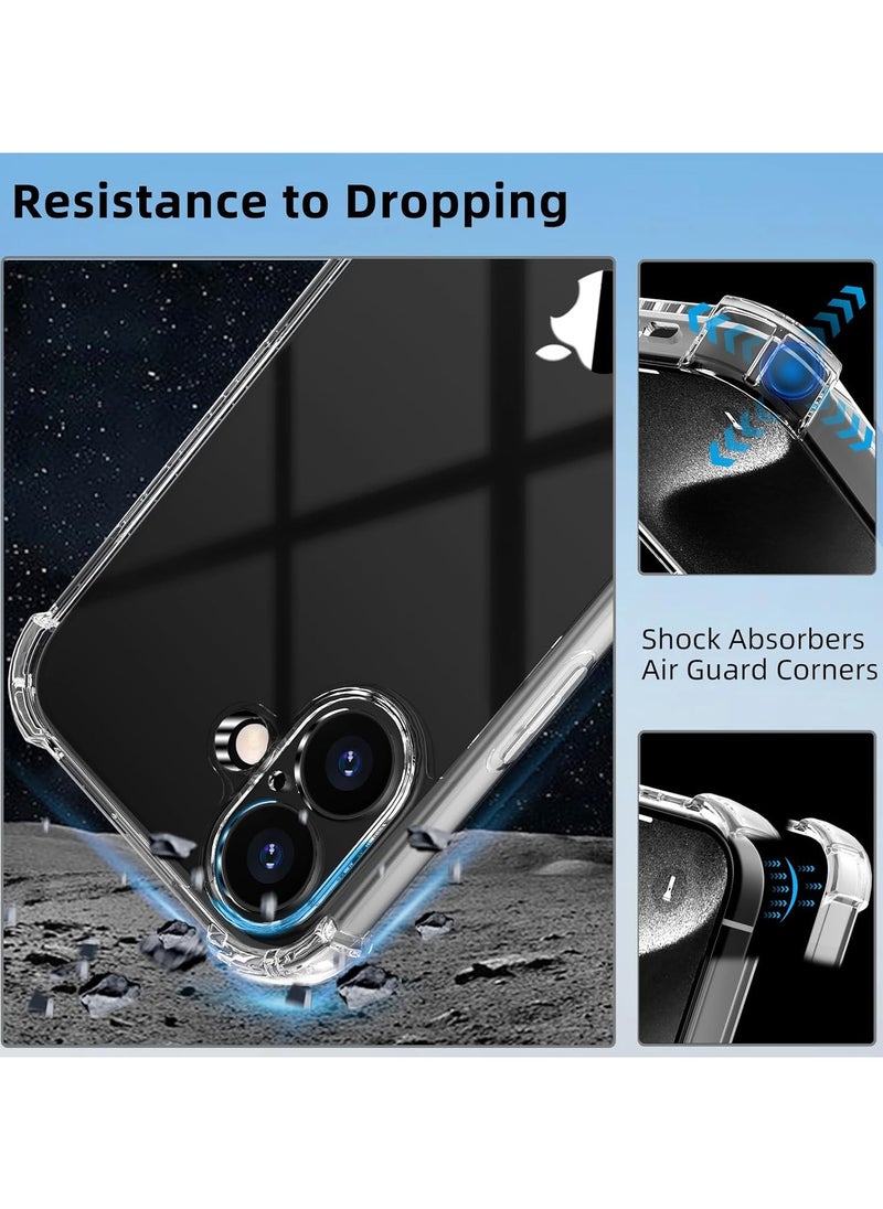 Generic - Clear Case Compatible with iPhone16, Clear TPU Case with 4 Corners Shockproof Protection & Camera Protection Anti-Slip, (Clear) - Image 1