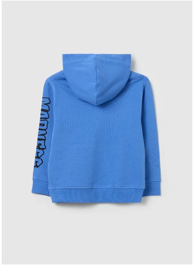 Ovs Sweatshirt with hood and ''N. YORK CITYâ€ print