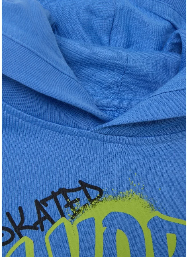 او في اس Sweatshirt with hood and ''N. YORK CITYâ€ print