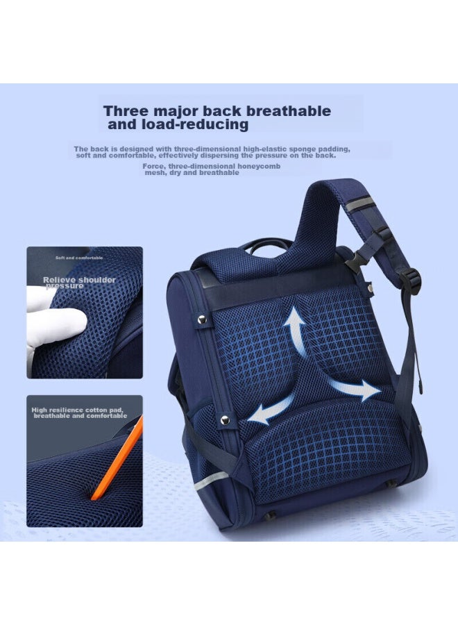 Ninth Castle The Ninth Castle Elementary School Backpack For Boys And Girls Grades 1-3 Children's Spine-protecting Lightweight Integrated Backpack - Image 4