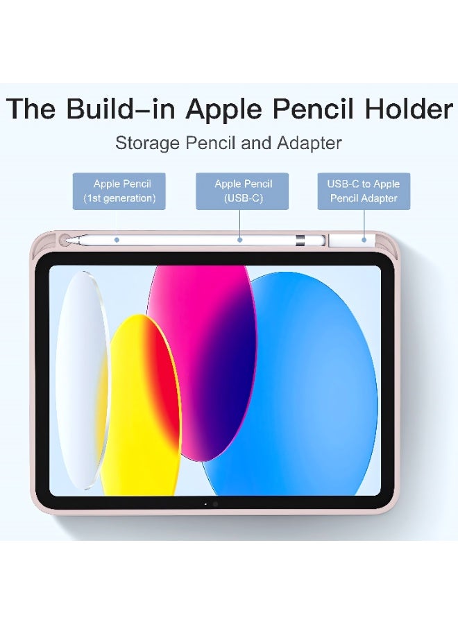 حافظة iPad 10.9 الجيل العاشر (2022) / iPad الجيل الحادي عشر A16 (2025) - غطاء نحيف مغناطيسي ثلاثي الطي مع حامل قلم رصاص، وخاصية السكون/التنشيط التلقائي، وحماية خفيفة الوزن ومقاومة للصدمات - Image 3